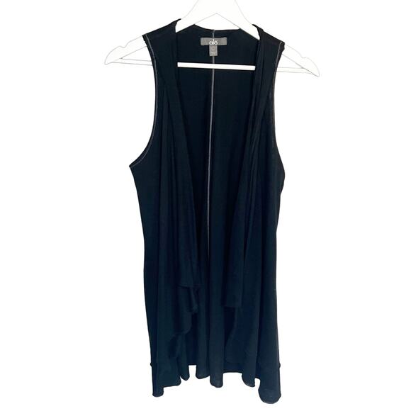 Alo Yoga Women's Duster Sleeveless Draped Open Front Large - Picture 1 of 4